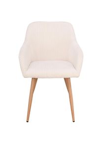 Livetastic Armlehnstuhl, Beige, Holz, Metall, Textil, Pappel, Sperrholz, Rundrohr, 55x84x60 cm, Esszimmer, St&uuml;hle, Polsterst&uuml;hle