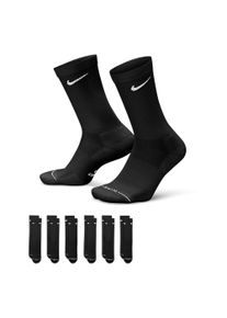 Funktionssocken Nike "U NK ED ELVD CRW 6P - 144", Damen, Gr. XL (46/50), multi, color1, Obermaterial: 60% Baumwolle, 36% Polyester, 3% Elasthan, 1% Nylon, Socken Funktionssocken, atmungsaktives Material