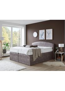 Boxspringbett "Madeira", grau, B:195cm L:210cm, Westfalia Schlafkomfort, Komplettbetten, Boxspringbett