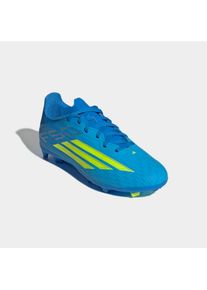 Fu&szlig;ballschuh adidas Performance "F50 LEAGUE KIDS, FESTE/GEMISCHTE B&Ouml;DEN", Kinder, Gr. 35, lucid ray blau, team solar gelb 2, lucid aquamarine, Synthetik, Textil, Schuhe Fu&szlig;ballschuh, f&uuml;r viele verschiedene B&ouml;den geeignet, f&uuml;r Kinder & Jugendliche