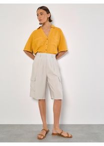 Shorts Apricot "Bermuda", Damen, Gr. M (38), Normalgr&ouml;&szlig;en, beige (stein), Obermaterial: 92% Viskose CV. 8% Polyester PES., Modisch, Hosen Shorts, mit Cargo-Taschen