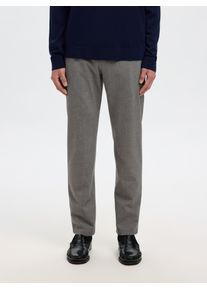 Anzughose Selected "SLH175-SLIM ROBERT FLEX PANTS NOOS", Herren, Gr. 32, L&auml;nge 32, grau (grau melange), Web, Obermaterial: 67% Polyester, 29% Viskose, 4% Elasthan, meliert, slim fit kn&ouml;chellang, Hosen Anzughose