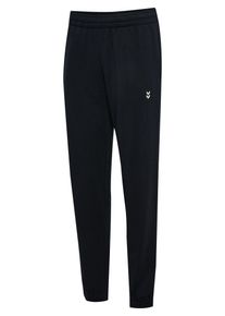 Jogginghose Hummel "HMLPULSE W SWEAT PANTS", Damen, Gr. M, N-Gr, schwarz, Obermaterial: 60% Baumwolle, 40% Polyester, normal normal, Hosen Jogginghose, mit gesticktem Chevron-Logo, aus Baumwolle und Polyester