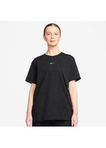 T-Shirt Nike Sportswear "W NSW CLASSIC SS TEE", Damen, Gr. XL, schwarz, wei&szlig;, Jersey, Obermaterial: 100% Baumwolle, normal, Rundhals, Shirts T-Shirt, Kurzarm, mit Rundhalsausschnitt, aus Baumwoll-Jersey, normale L&auml;nge