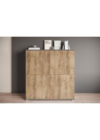 PC-Schrank OTTO HOME "Kenia, Sekret&auml;r, Home Office", matera, kastanien breslau, B:120cm H:125cm T:39,5cm, Sekret&auml;re, PC-Schrank, Mit Push-to-open, Tastaturauszug und praktischem Stauraum