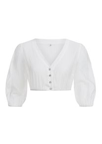 N&uuml;bler Dirndlbluse N&Uuml;BLER "Dirndlbluse Alia", Damen, Gr. 38, wei&szlig;, Obermaterial: 80% Baumwolle CO. 20% Nylon NY., Blusen Dirndlbluse