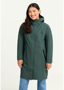 Softshellmantel Jack Wolfskin "ONERA 2L COAT W", Damen, Gr. XXL (48), gr&uuml;n (sago palm), Web, Obermaterial: 100% Polyester. Futter: 100% Polyester, Po-bedeckend, M&auml;ntel Softshellmantel, atmungsaktives Softshellmaterial, w&auml;rmeisolierend, windabweisend