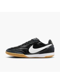 Fu&szlig;ballschuh Nike "Tiempo Streetgato", Herren, Gr. 45, schwarz, wei&szlig;, Leder, Synthetik, Schuhe Fu&szlig;ballschuh, f&uuml;r Hallen- und Hartpl&auml;tze