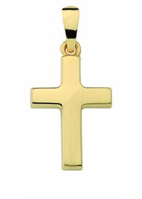 Adelia&acute;s Kreuzkette ADELIA&acute;S "Adelia's Halskette - Kreuzkette mit Kreuz Anh&auml;nger aus 333 Gold Halskette - Kreuzkette mit Kreuz Anh&auml;nger aus 333 Gold" Gr. 45, gold, Halsketten, Damen, Gold, Kreuzkette