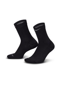 Funktionssocken Nike "U NK LTWT RUN MCRW 1PR - 200", Damen, Gr. XL (46/50), schwarz (schwarz, pure p), Obermaterial: 62% Polyester, 33% Nylon, 5% Elasthan, Socken Funktionssocken