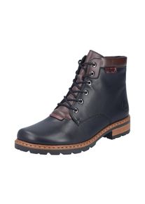 Schn&uuml;rstiefelette Rieker, Damen, Gr. 43, schwarz, Lederimitat, Schuhe Schn&uuml;rstiefelette, Schn&uuml;rboots, Herbst-Stiefelette in mehrfarbiger Optik