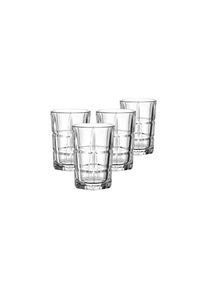 Schnapsglas Leonardo "Stamper Soiritii Nova 80 ml 4er Set transparent", bunt (transparent), B:5,2cm H:7,4cm &Oslash;:5,2cm, Glas, Trinkgef&auml;&szlig;e, Schnapsglas, Sp&uuml;lmaschinengeeignet