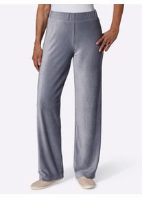 Jerseyhose Classic Basics, Damen, Gr. 52, Normalgr&ouml;&szlig;en, blau (taubenblau), 97% Polyester, 3% Elasthan, unifarben, Hosen Jerseyhose