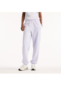 Jogginghose New Balance "SPORT ESSENTIALS FRENCH TERRY JOGGER", Damen, Gr. XS, N-Gr, smoked violet (smv), Obermaterial: 60% Baumwolle, 40% Polyester, Hosen Jogginghose, lockere Passform, aus Baumwolle und Polyester