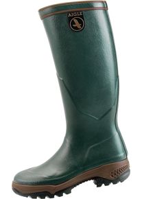 Gummistiefel Aigle "Parcours 2", Damen, Gr. 44, bronzefarben, Naturkautschuk, Schuhe Gummistiefel