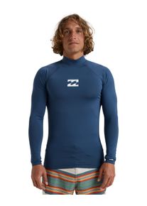 Rash Guard Billabong "Waves All Day", Herren, Gr. S, schwarz (midnight), Obermaterial:85% Polyester, 15% Elasthan., Shirts Rash Guard