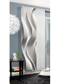 Schiebegardine Home Wohnideen "JAIR" Gr. 1, grau, B:60cm H:245cm, Polyester, Gardinen, Schiebegardine, SCHIEBEVORHANG,SEIDENOPTIK,DIGITALDRUCK