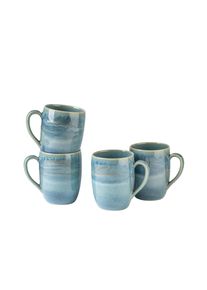 Becher GIPFELST&Uuml;CK "Tiefer See", blau (blau, gr&uuml;n), 4, Trinkgef&auml;&szlig;e, Becher