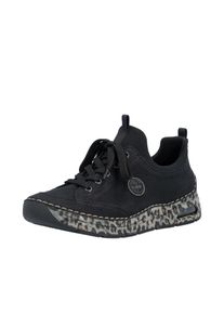 Slip-On Sneaker Rieker, Damen, Gr. 43, schwarz, Lederimitat, Schuhe Slip-On Sneaker, Halbschuh, Freizeitschuh mit Rieker Air-Ausstattung