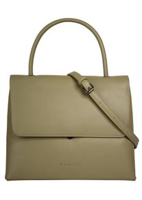 Henkeltasche Bugatti "ILVA", Damen, Gr. B/H/T: 31cm x 24cm x 14cm onesize, oliv, Kunstfaser, leicht gl&auml;nzend, unifarben, Taschen Henkeltasche