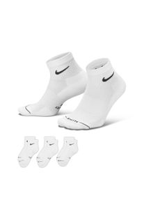 Sportsocken Nike "U NK ED ELVD ANK 3P - 144", Damen, Gr. S (34/37), wei&szlig; (multi, color), Obermaterial: 69% Baumwolle, 29% Polyester, 2% Elasthan, Socken Sportsocken, f&uuml;r Erwachsene geeignet, sportlicher Stil