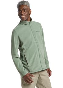 Fleecejacke Jack Wolfskin "TAUNUS FZ M", Herren, Gr. L, gr&uuml;n (eucalyptus), Fleece, Obermaterial: 100% Polyester, Jacken Fleecejacke, schnell trocknend, mit Stretchanteil, windabweisend, atmungsaktiv