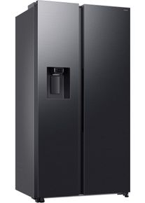 Samsung Side-by-Side "RS70F66KBF", Energieeffizienz: B, silber (schwarz steel), B:91,2cm H:178cm T:72,6cm, K&uuml;hlschr&auml;nke, Eis- und Wasserspender, Al Energy Mode, No Frost+, Side-by-Side