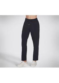 Sporthose Skechers "BLUE IRIS", Damen, Gr. L (42/44), N-Gr, schwarz (bold schwarz), Obermaterial: 60% Baumwolle, 40% Polyester, Hosen Sporthose, mit Materialmix aus Polyester und Elasthan, auch in gro&szlig;en Gr&ouml;&szlig;en