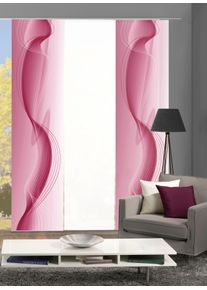 Schiebegardine Home Wohnideen "FILIZ 3er SET" Gr. 1, rot, B:60cm H:245cm, Polyester, Gardinen, Schiebegardine, Schiebevorhang Digidruck 3er Set FILIZ