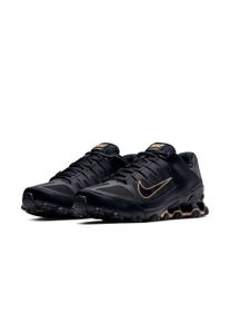 Trainingsschuh Nike "REAX 8 TR MESH", Herren, Gr. 47,5, schwarz (schwarz, metallic gold, schwarz), Leder, Synthetik, Schuhe Trainingsschuh