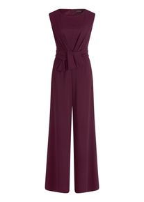 Jumpsuit Vera Mont "Jumpsuit mit weitem Bein", Damen, Gr. 36, EURO, lila (strong aubergine), Obermaterial: 95% Polyester PES. 5% Elasthan EL., Overalls Jumpsuit