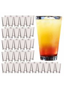 Longdrinkglas Rastal "Becher Conic 330 ml 60er Set transparent", bunt (transparent), B:8cm H:13,2cm &Oslash;:8cm, Glas, Trinkgef&auml;&szlig;e, Longdrinkglas, Sp&uuml;lmaschinenfest