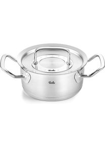 Bratentopf Fissler "ORIGINAL-PROFI COLLECTION Bratentopf", silber (silberfarben), &Oslash;:16cm, T&ouml;pfe, Bratentopf, mit breitem Sch&uuml;ttrand, Kaltmetallgriffen. Made in Germany