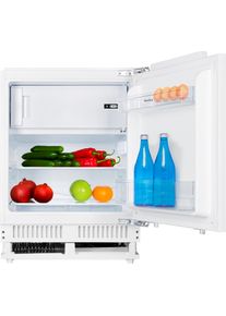 Amica Einbauk&uuml;hlschrank "UKSX 361 901", Energieeffizienz: E, silber (wei&szlig;), Rechtsanschlag, wechselbar, K&uuml;hlschr&auml;nke, Kompakter Einbauk&uuml;hlschrank mit klarer Sicht und leichter Pflege, Einbauk&uuml;hlschrank