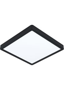 Eglo Deckenleuchte "FUEVA-Z", schwarz, H: 2,8cm, 1 Stk., Leuchten, Deckenleuchte aus Alu - 19,5W - warmwei&szlig; - kaltwei&szlig;, Deckenleuchte