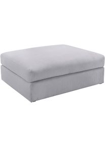 Polsterhocker OTTO HOME "Soft&Cosy XL, B: 101 cm - OTTO. Verl&auml;ssliche Qualit&auml;t.", grau (hellgrau), B:101cm H:52cm T:97cm, 100% Polyester, Hocker, Polsterhocker, Mega-Hocker, in Cord oder Chenille-Struktur w&auml;hlbar