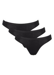 Minislip Sloggi "GO Daily Cotton", Damen, Gr. L, schwarz, Single Jersey, Obermaterial: 95% Baumwolle, 5% Elasthan, unifarben, k&ouml;rpernah, Unterhosen Minislip, flacher Elastikbund, Baumwollmix, bequem, weich