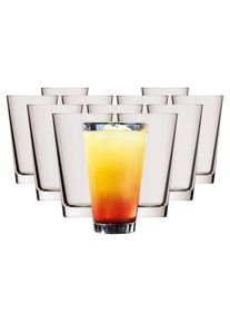 Longdrinkglas Rastal "Becher Conic 330 ml 12er Set transparent", bunt (transparent), B:8cm H:13,2cm &Oslash;:8cm, Glas, Trinkgef&auml;&szlig;e, Longdrinkglas, Sp&uuml;lmaschinenfest