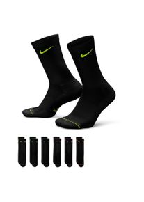 Funktionssocken Nike "U NK ED ELVD CRW 6P - 144", Damen, Gr. XL (46/50), multi, color2, Obermaterial: 60% Baumwolle, 36% Polyester, 3% Elasthan, 1% Nylon, Socken Funktionssocken, atmungsaktives Material