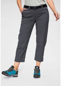Trekkinghose Maier Sports "7/8 LULA", Damen, Gr. 58, N-Gr, grau, Obermaterial: 90% Polyamid, 10% Elasthan, 7/8-L&auml;nge, Hosen Trekkinghose, mit Rei&szlig;verschlusstaschen, 7/8-L&auml;nge, auch in gro&szlig;en Gr&ouml;&szlig;en