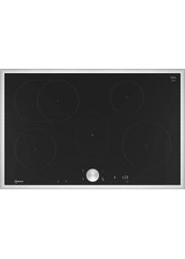 Neff Induktions-Kochfeld "T58STF1L0", grau (silberfarben), B:80,2cm H:5,5cm T:52,3cm, Kochfelder, Powerstufe f&uuml;r schnelle Hitze & bequeme Steuerung mit Twist Pad, Induktions-Kochfeld
