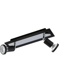 Eglo LED Deckenspots "SARRIA", schwarz (schwarz, chromfarben), 2, Leuchten, LED Deckenleuchte, LED Deckenlampe, LED Deckenspots
