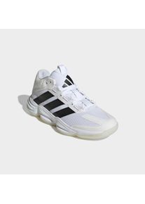 Hallenschuh adidas Performance "COURT STABIL", Herren, Gr. 46,5, cloud wei&szlig;, core schwarz, ftwr wei&szlig;, Synthetik, Textil, Schuhe Hallenschuh, Handballschuh