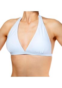 Triangel-Bikini-Top AQUARTI "Bikini Oberteil Damen Bikini Top Oberteil Triangel Neckholder Push Up Padded Zum Binden", Damen, Gr. 40, N-Gr, wei&szlig; (design 041, zum binden, wei&szlig;), Obermaterial: 80% Polyamid PA. 20% Elasthan EL., Bikini-Oberteile Triangel-Bikini-Top