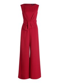 Jumpsuit Vera Mont "Jumpsuit mit weitem Bein", Damen, Gr. 48, EURO, rot (shiny ruby), Obermaterial: 95% Polyester PES. 5% Elasthan EL., Overalls Jumpsuit
