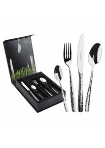 Besteck-Set "Tafelbesteck inkl. Besteckbox Frame 24er Set silber", silber, 24, PICARD & WIELP&Uuml;TZ SOLINGEN, Essbesteck-Sets, Besteck-Set, Sp&uuml;lmaschinengeeignet