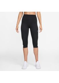 Trainingstights Nike "W NK DF ONE HR CAPRI USEAM", Damen, Gr. XXL, N-Gr, schwarz (schwarz, wei&szlig;), Obermaterial: 80% Polyester, 20% Elasthan, Hosen Trainingstights, sportlicher Stil
