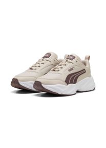 Sneaker Puma "CASSIA 20 L", Damen, Gr. 41, silber fog, rich cocoa, Puma wei&szlig;, Synthetik, unifarben, Schuhe Sneaker, f&uuml;r sportliche und l&auml;ssige Looks, mit Schn&uuml;rung, mit Gummilaufsohle