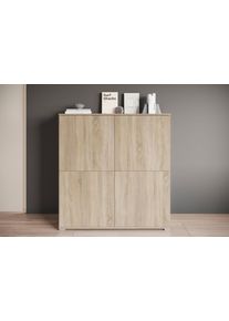 PC-Schrank OTTO HOME "Kenia, Sekret&auml;r, Home Office", sonoma, B:120cm H:125cm T:39,5cm, Sekret&auml;re, PC-Schrank, Mit Push-to-open, Tastaturauszug und praktischem Stauraum