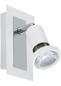 Eglo LED Wandleuchte "SARRIA", wei&szlig; (wei&szlig;, chromfarben), 1, H: 12cm, Leuchten, LED Wandleuchte, Wandlampe, LED Wandleuchte